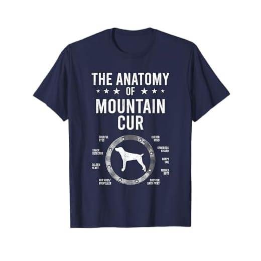 Anatomy of Mountain Cur Dog Lover T-Shirt