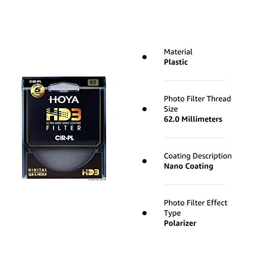 Hoya 62Mm Hd3 Circular Polarizer Filter #TOP7