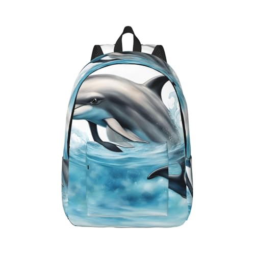 Mochila de viaje de delfín que reduce la fatiga en senderismo para hombres y mujeres