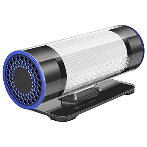 QUEENTY Car Air Purifier - True HEPA & Actived Carbon Filter, Car Air Purifier Freshener, Small Air Purifier for Car Home Bedroom Office Smokers Pets, FC01 Cover
