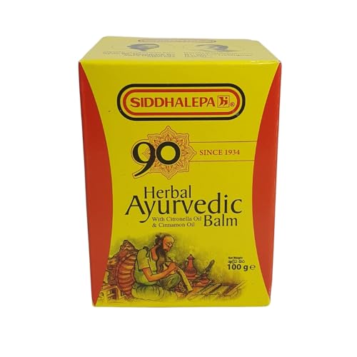 Baume ayurvédique aux herbes Siddhalepa calmer stress musculaire et fatigue 100g