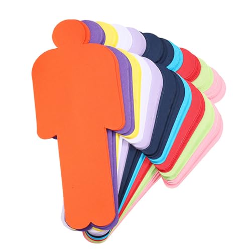 120 枚のプレゼンテーションカード Metaplan 教師用品 教室デモンストレーションやアートプロジェクト用 ヒューマノイド紙 カラフルなプレゼンテーションカード 学校プロジェクト用