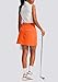 G Gradual Golf Skorts Skirts for Women with 5 Pockets Women's High Waisted Lightweight Athletic Skirt for Tennis Running (Orange, Small)