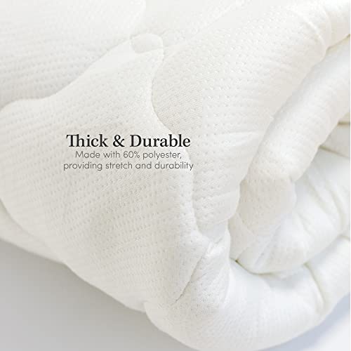 Bamboo Mattress Pad - Extra Plush Rayon From Bamboo Cooling Topper - Pillowtop Mattress Pad With Fitted Skirt - King Size #TOP1