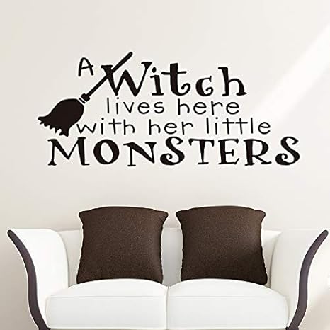 Amazon Jojobaba ウォールステッカー ハロウィン ほうき 英文字 おしゃれ ウォールシール 北欧 壁シール ステッカー 可愛い インテリア 絵 壁飾り 部屋 壁紙 アート 子供部屋 ウォールステッカー オンライン通販