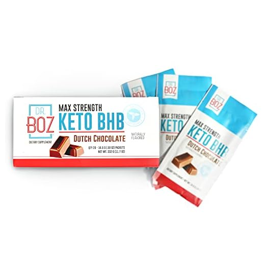 Dr. Boz Max Strength Keto BHB Powder [20 Sachets,16.6g] -Best Keto Supplement for Weight Loss - Keto Supplement | Keto Shake – Keto Diet BHB Powder - [Dutch Chocolate]