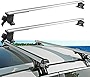 MOSTPLUS Universal Roof Rack Cross Bar Luggage Rack 52 inch Compatible with Dodge Chevy Toyota--4 Clamps with Anti-Theft Design