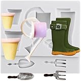 Cadeau idéal : le moule à fondant avec bottes de pluie a un design mignon. Ce moule à bonbons en pot de fleurs est adapté pour vous-même ou comme cadeau pour la famille ou les amis. Son style élégant donne à votre travail une qualité professionnelle. Profitez du bon après-midi lorsque vous décorez un gâteau avec vos amis ou vos enfants.