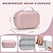 Wearable Breast Pump Bag Carrying Case for Momcozy & Willow, Use with Hands Free Wearable Breast Pumps for eufy Security/Medela/Bluefair, Travel Pumping Bag with Nipple Ruler & Removable Tray(Holds 2)