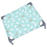 Ciieeo Polyester Katzenhängematte Atmungsaktiv Abnehmbar Katzenbett Klein Komfortables Haustierschlafnest mit Cartoon Muster für Indoor Haustierbedarf