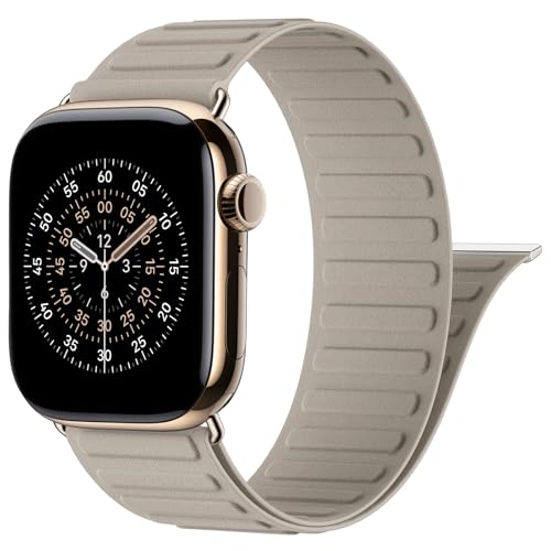 Starkmagnet Armband für Apple Watch Armband 45mm 46mm 49mm 44mm 42mm 41mm 40mm 38mm iWatch Band Damen Herren, Sport Feingewebe Armbänder für Apple Watch Series 11 10 9 8 7 6 5 4 3 2 1 SE 3 2 1 Ultra
