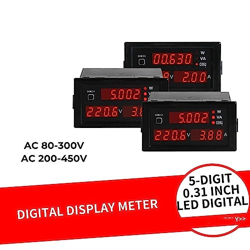 Multimètre DL69-2048 Multifonctionnel AC Voltmètre Ampèremètre Compteur
