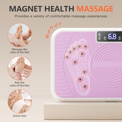 ROTAI Máquina de Exercícios de Plataforma Vibratória, Plataforma de Fitness de Vibração de Potência