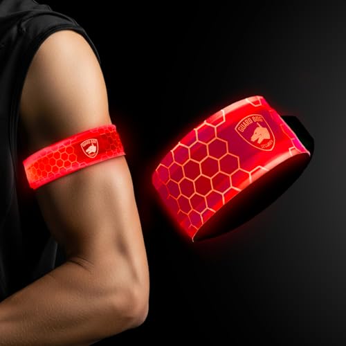 SlapLite Rechargeable LED Armband, Reflective Running Lights for Runners, Reflective