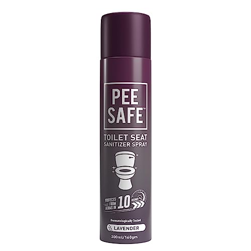 Image of PEESAFE Pee Safe Toilet Seat Sanitizer Spray (300ml) - Lavendar | Reduces The Risk Of UTI & Other Infections | Kills 99.9% Germs & Travel Friendly