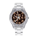 Teddy Bears - Reloj de pulsera de acero inoxidable para hombre, de negocios, relojes personalizados para mujer