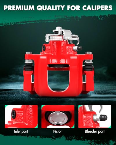 Image of SCITOO Rear Left+Right Brake Calipers With Bracket 18B5081 18B5080 Compatible For Chrysler Town & Country 08-12 For Dodge Grand Caravan 08-12 For Ram C /V 12 For Volkswagen For Routan 09-12
