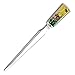 Mother of Pearl Yellow Flower Metal Steel Knife Sword Blade Hand Envelope Letter Opener with Orchid Design