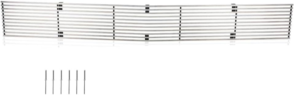 CROSSDESIGN Upper Chrome Billet Grille Insert Compatible with Chevy Blazer 1991-1994 /Fits Chevy S10 1991-1993 Phantom Grille C85232A