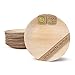 GREENBOX Palmware - Vajilla de hoja de palma, 100 unidades, platos redondos de hoja de palma de 23 cm de diámetro, vajilla biodegradable y desechable