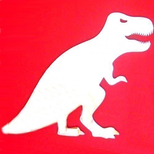 Cool Creations T-Rex Dinosaur Mirror - 60cm x 43cm - Shatterproof Acrylic Wall Mirror with Adhesive Fixers