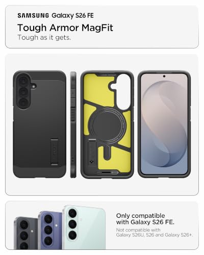 Image of Spigen Tough Armor MagFit for Galaxy S26 FE Case, Black