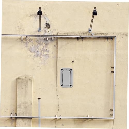 Interruptor exterior IP66 Veemoon con luz LED gris oscuro para pared 3