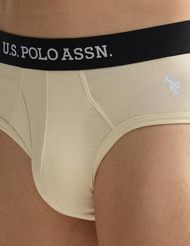 Image of U.S. Polo ASSN. Mens OEB11 Elasticized Waist Underwear Briefs - Pack of 2