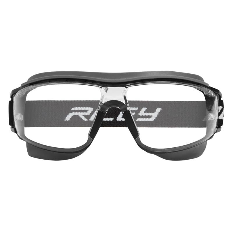 Riley Sparta Compact Safety Goggle – EN166 Certified, Anti-Fog & Anti-Scratch Polycarbonate Lens, UV400, Liquid Splash & Dust Protection, Adjustable Detachable Strap, Ultra-Lightweight 34g (Clear)