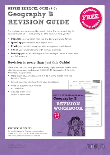Pearson Education Limited REVISE Edexcel GCSE (9-1) Geography B Revision Guide: for home learning, 2022 and 2023 assessments and exams