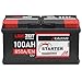 LANGZEIT Autobatterie 100Ah 12V 850A/EN +30% Startleistung Batterie ersetzt 88Ah 90Ah 92Ah 95Ah