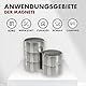 5 Stück Neodym Power Magnet silber - Scheibenmagnet extra stark rund - Durchmesser 20x7mm hoch - starke Magneten Supermagnet - Haftkraft ca. 9 kg - für Magnettafel, Werkstatt