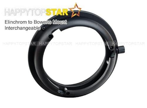 image for HAPPYTOPSTAR Elinchrom to Bowens Mount Ring Adapter for Studio Flash L