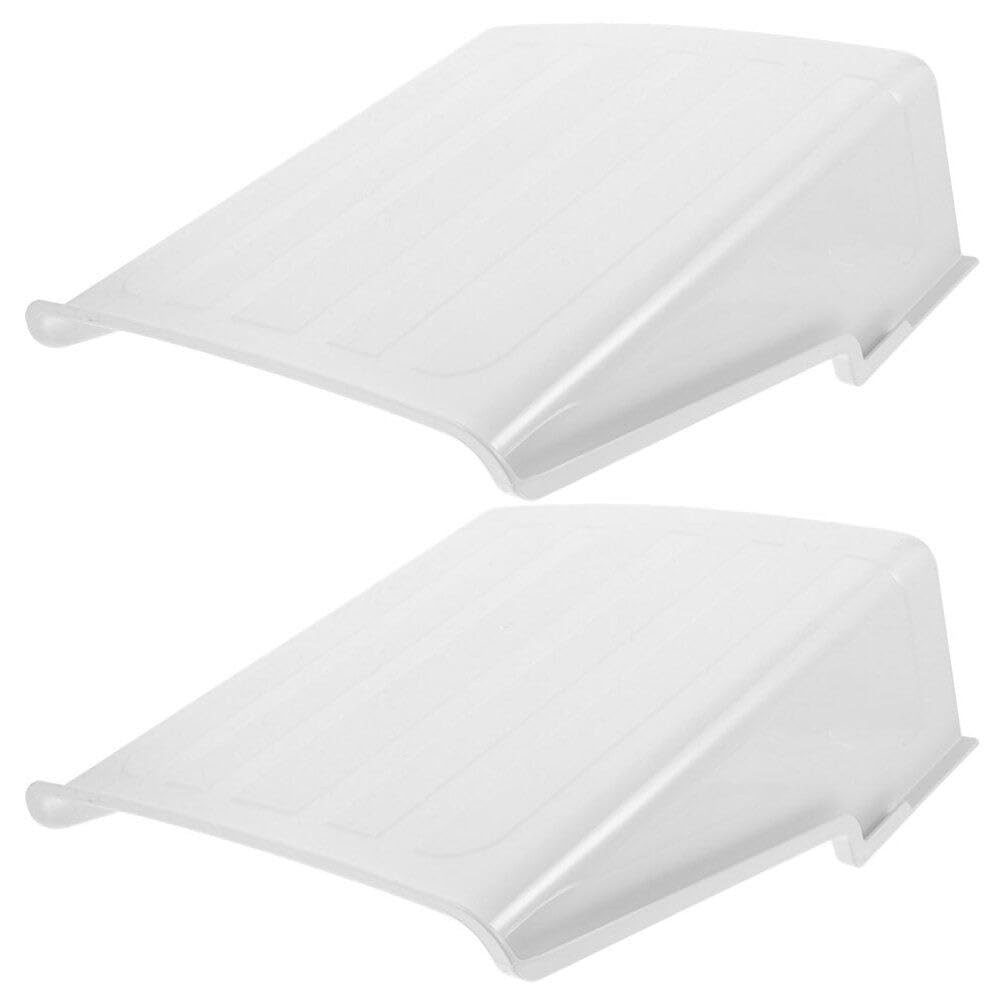 Generic 2Pcs Security Camera Sun Rain Cover Shield Cover Shield for Surveillances Camera Protective Roof for Dome/Bullet Outdoor Camera, 27.00X26.50X9.50CM, White