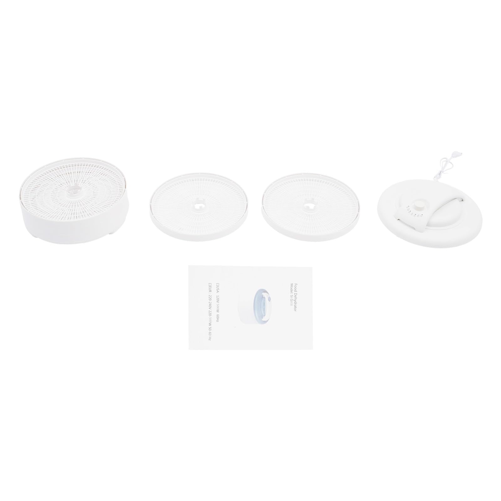 Deshidratador portátil de 450 W, secadora de alimentos con función de recirculación, control de temperatura 35-71 °C, 5 bandejas apilables, sin BPA, para frutas, verduras, hierbas, carne y pescado, 34