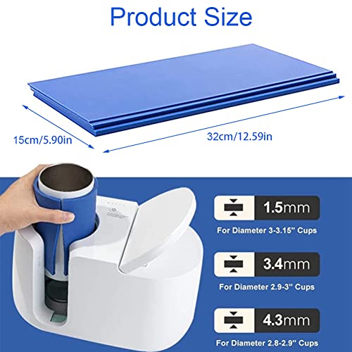 Confezione da 3 tazze in silicone a sublimazione