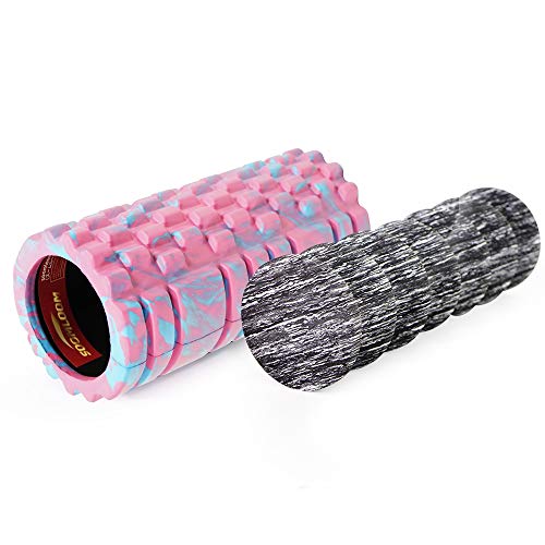 Soomloomフォームローラー2in1セット EVA 14cm*33cm 超軽量 筋膜リリース・ストレッチ器具 体幹バランストレーニング ヨガ