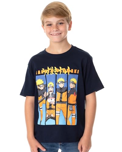 Naruto Boy's Short Sleeve Performance Tee & Lounge Shorts Combo Set3