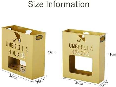Large Capacity Metal Umbrella Stand for Commercial Use Modern Square Design with Handle Indoor Umbrella Storage Rack for Entryway Stylish Space Saving Solution
