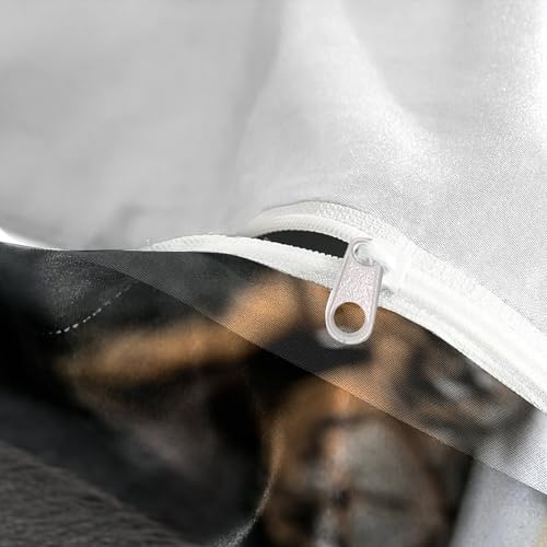 Housse de couette Teckel microfibre résistante avec fermeture éclair - 8