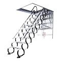 attic ladder Electric Loft Ladder Save Space Attic Stairs Pull Down Attic Ladder Ceiling Folding Ladder Indoor Telescoping Ladder Can Bear 1102lb Stable and safe