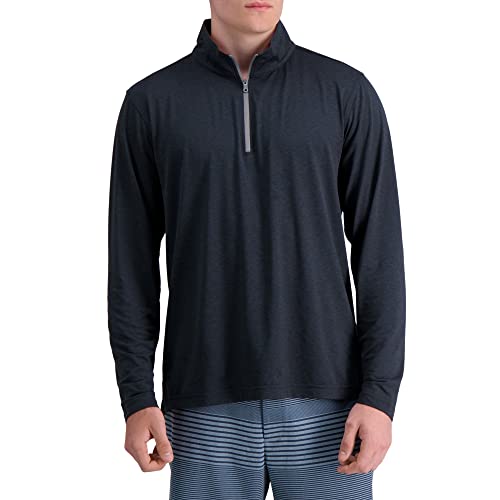 Haggar Men's The Active Series Tech Jersey Stretch Quarter Zip