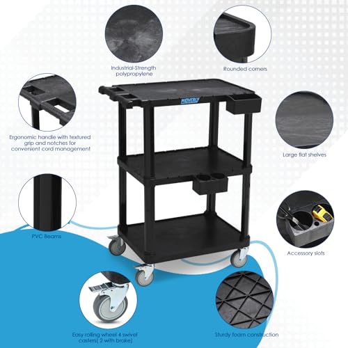 Chariot utilitaire robuste polyvalent pour atelier et garage