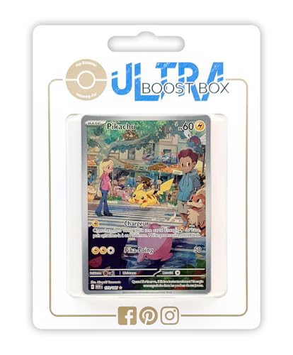 Pikachu 173/165 Alternativo Pokémon Gallery Secreta - Myboost X Écarlate et Violet 3.5-151 Box de 10 Cartas Pokémon Francés