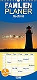  Leuchttürme - maritime Wegweiser weltweit - Familienplaner hoch (Wandkalender 2021 , 21 cm x 45 cm, hoch): Leuchttürme, faszinierende Bauwerke und ... (Monatskalender, 14 Seiten ) (CALVENDO Orte)