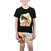 Bioworld Dragon Ball Z Anime Heroes Boy's Graphic Tee And Shorts Set