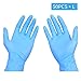 Produktbild Leaftree-Einweghandschuhe 50 Stück Gummi-Latex-Nitril-Handschuhe, Küche im Badezimmer zu Hause, antibakterieller Antiviren-Umweltschutz (blau-L)