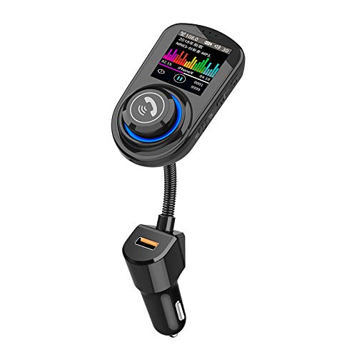 YONGYAO Salida Dual USB 5V Coche Bluetooth V.5.0 Soporte de Reproductor de Mp3 U-Disk/TF - Coched