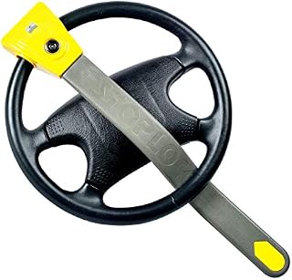 Stoplock HG 134-59 Oryginalny zamek zabezpieczający przed kradzieżą Zamek kierownicy - urządzenie zabezpieczające przed kradzieżą do samochodów i innych pojazdów, żółty