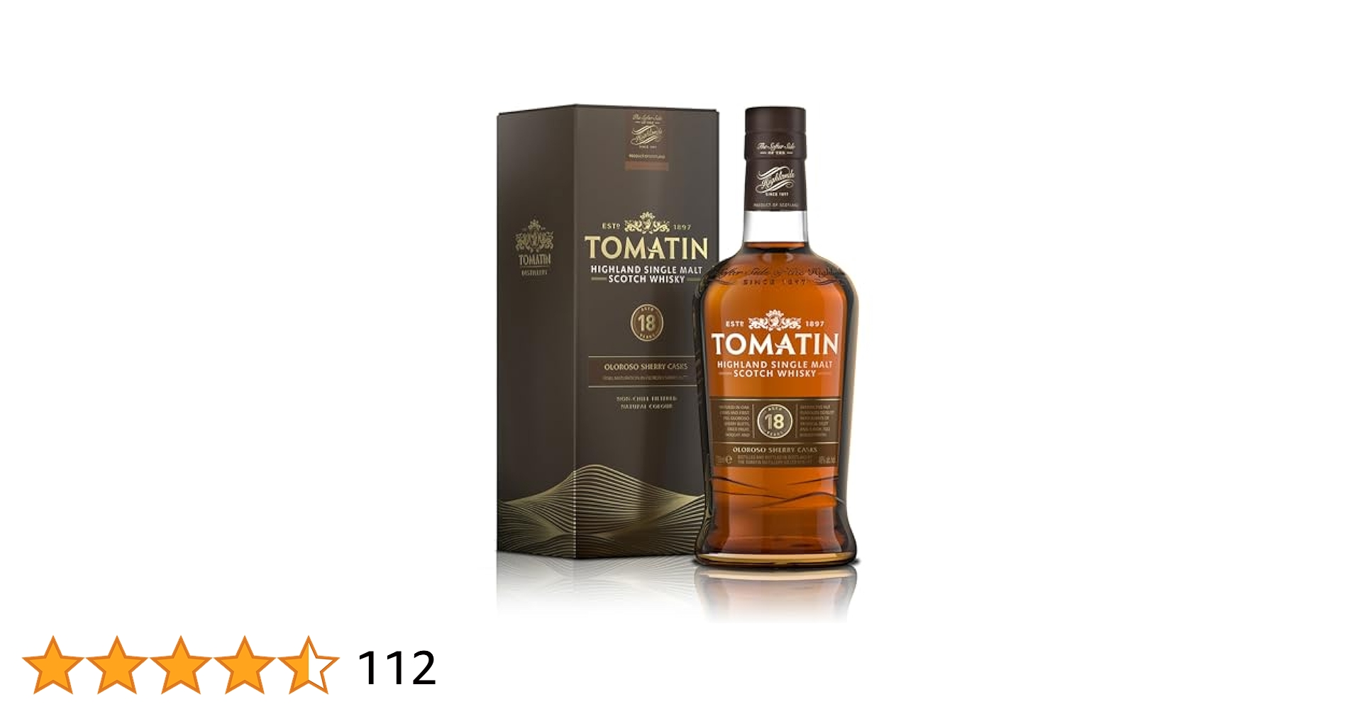 ✨ TOMATIN トマーティン　スコッチウイスキー　18年　✨未使用 Amazon.co.jp: トマーティン 18年 [ ウイスキー イギリス 700ml